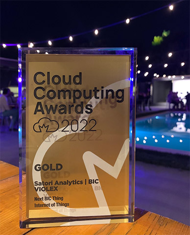 Satori Analytics won the Gold Cloud Computing
                            Award